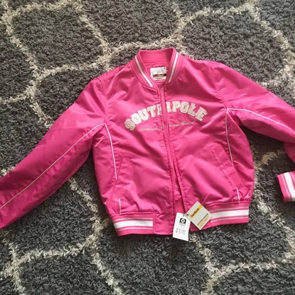 South Pole Jackets & Blazers - Women's Pink Southpole Bomber Jacket